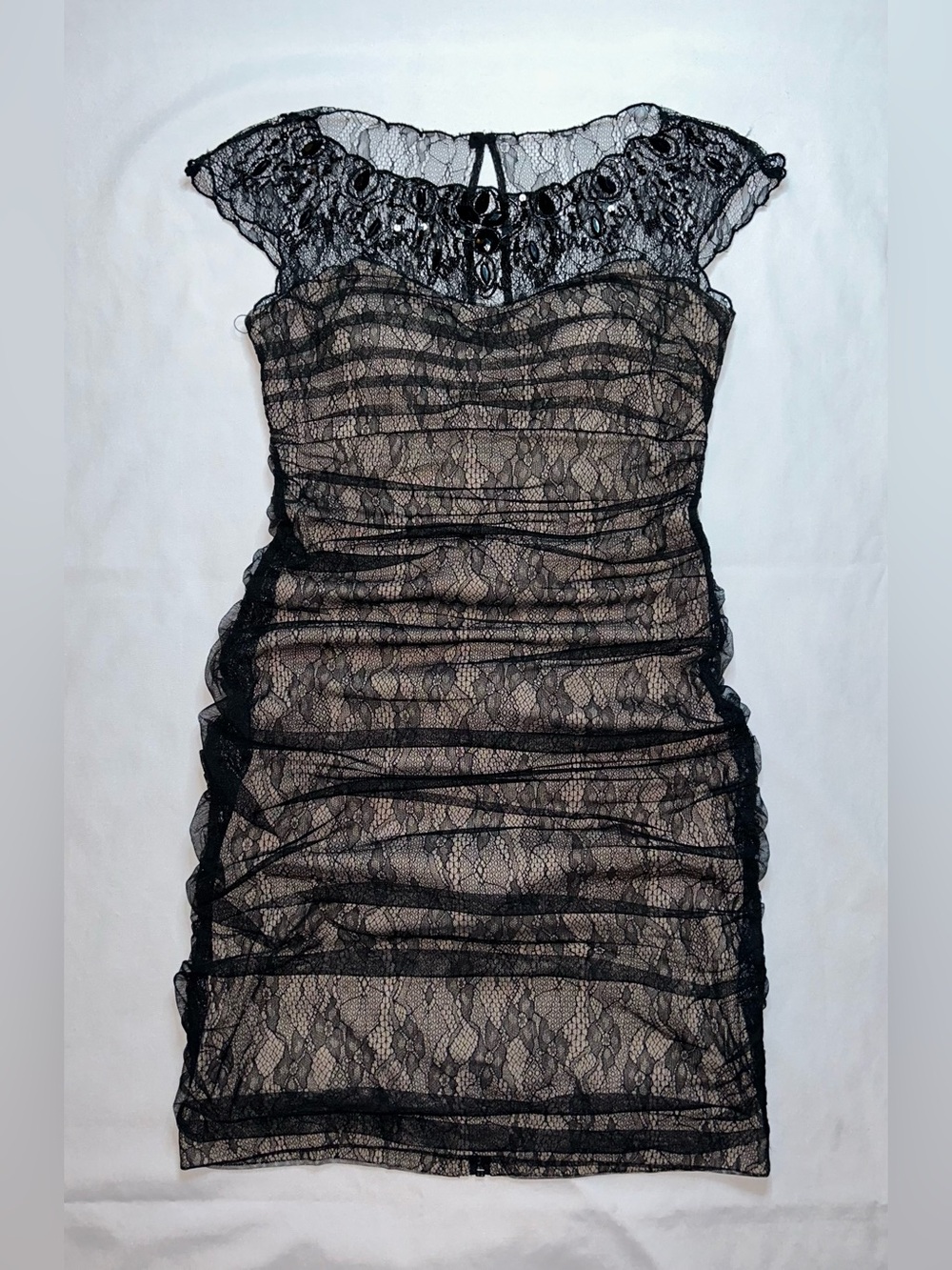Jessica Simpson Black Lace Bodycon Dress Size 4